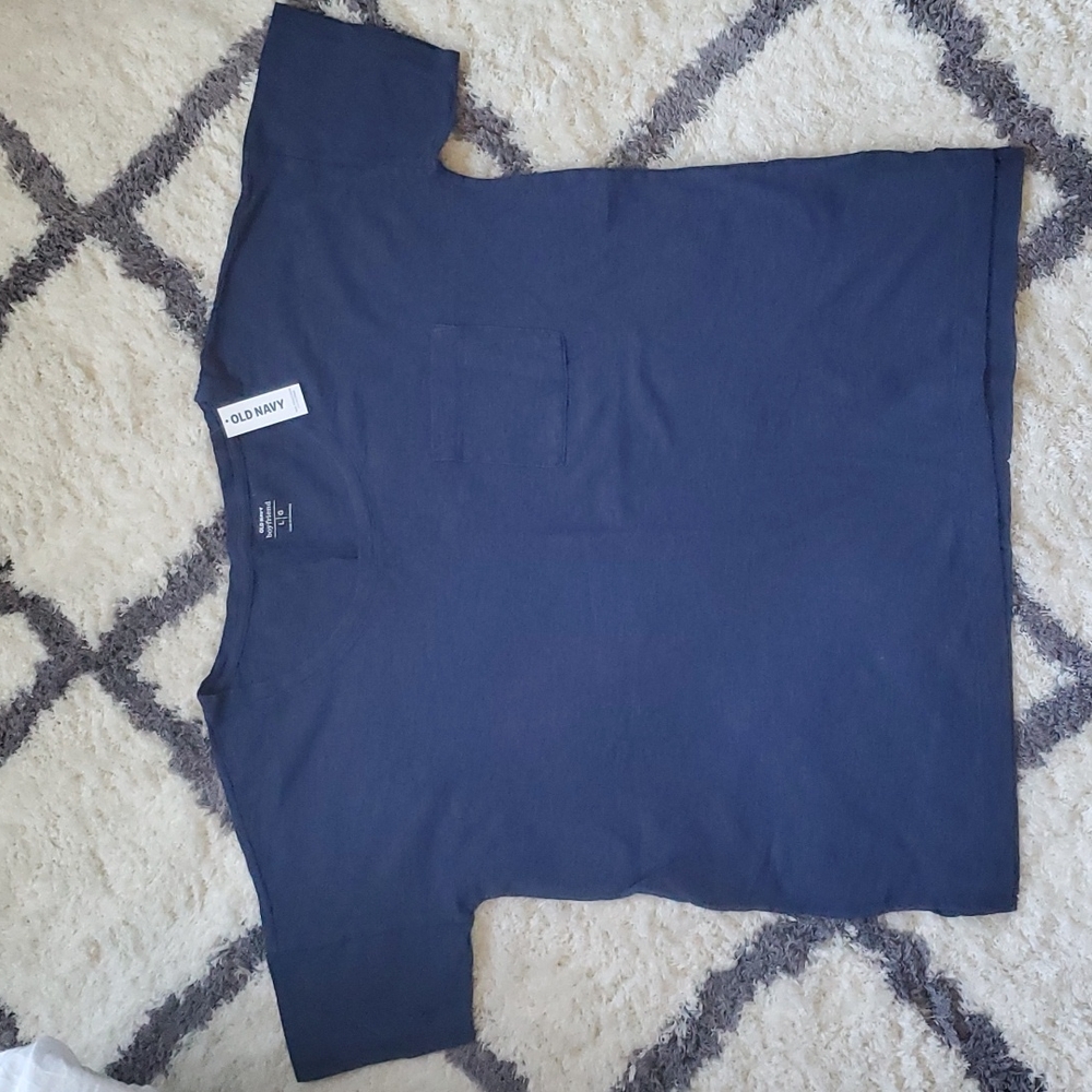 Old Navy navy boyfriend tee